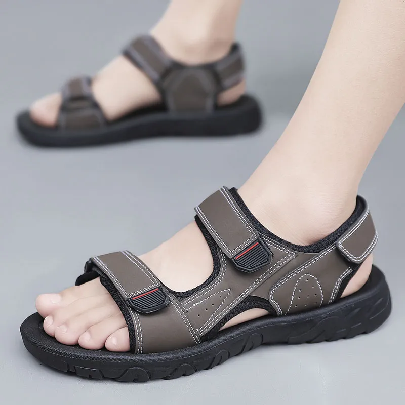 YUZHAOLIN Beach Sandals Men Black/Brown-7