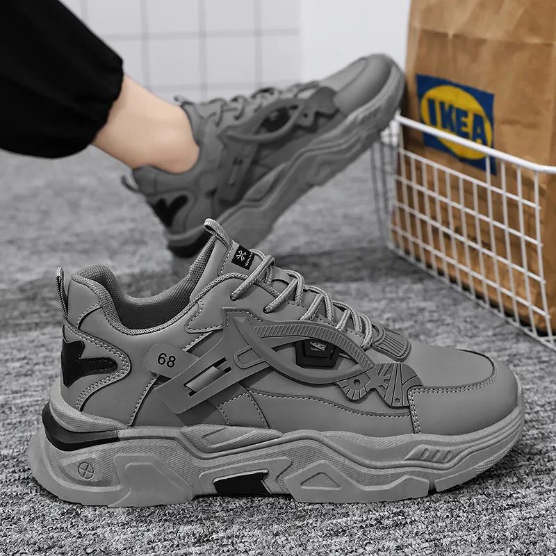 YUZHAOLIN Anti-Slip Wear-Resistant Low-Top Chunky Sneakers Men's-13