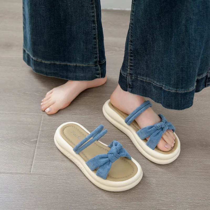YUZHAOLIN Rubber Sole Slip Resistant Abrasion Resistant Slide Slippers Women's-15