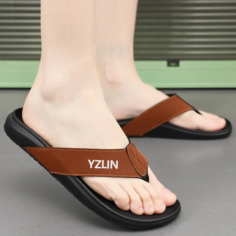 YUZHAOLIN Abrasion Resistant Slip Resistant Flip Flops Men's-7