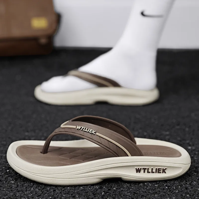 YUZHAOLIN EVA Odor Resistant Abrasion Resistant Slip Resistant Flip Flops Men's-7