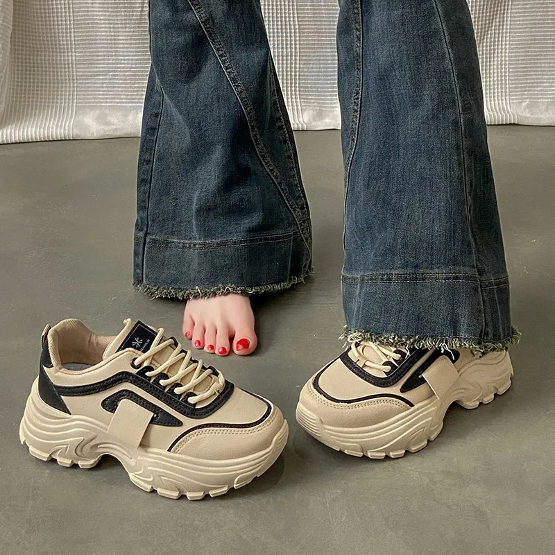 YUZHAOLIN Abrasion Resistant Slip Resistant Chunky Sneakers Women's-15