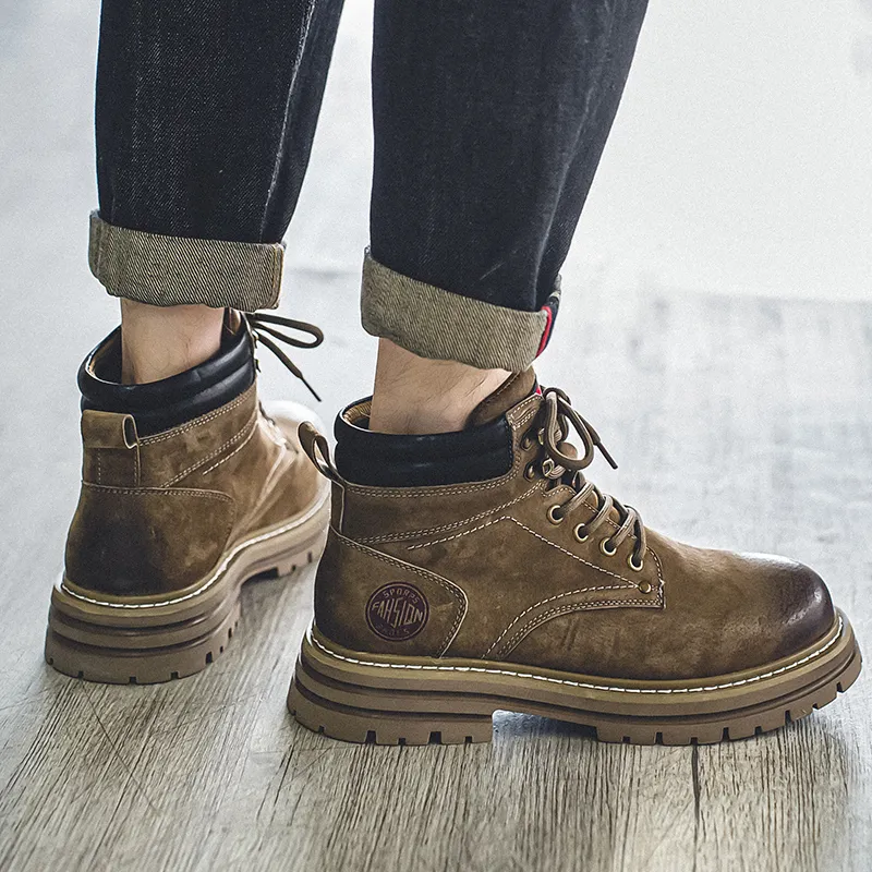 YUZHAOLIN Short Martin Boot Men's-3