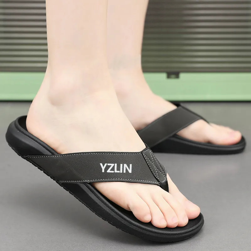 YUZHAOLIN Abrasion Resistant Slip Resistant Flip Flops Men's-1