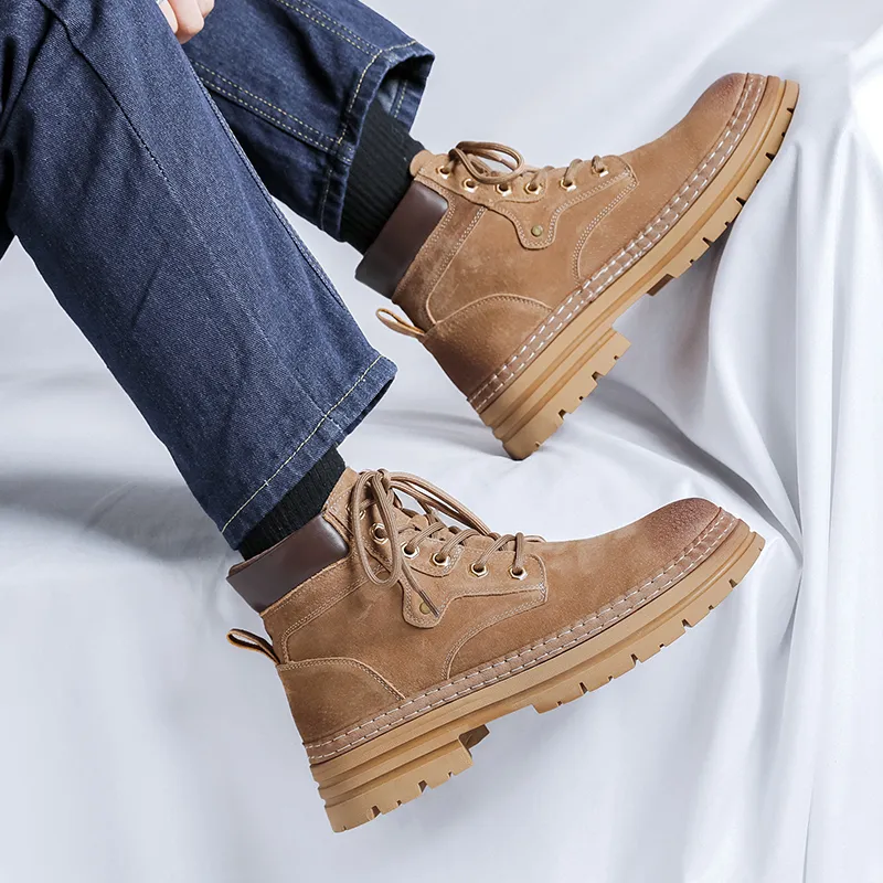 YUZHAOLIN Short Martin Boot Men's-4