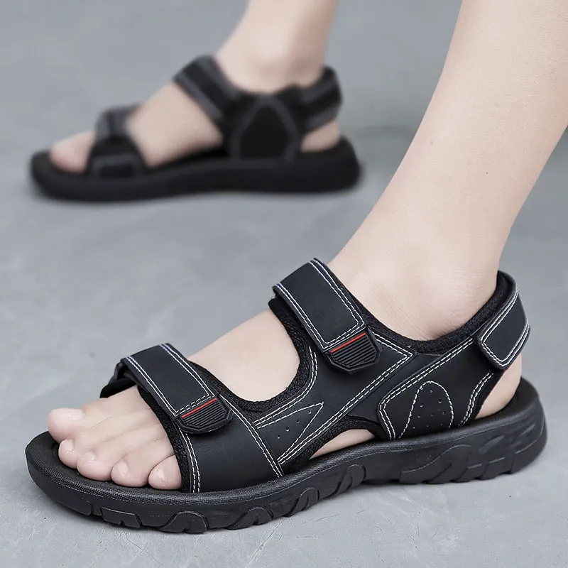 YUZHAOLIN Beach Sandals Men Black/Brown-3