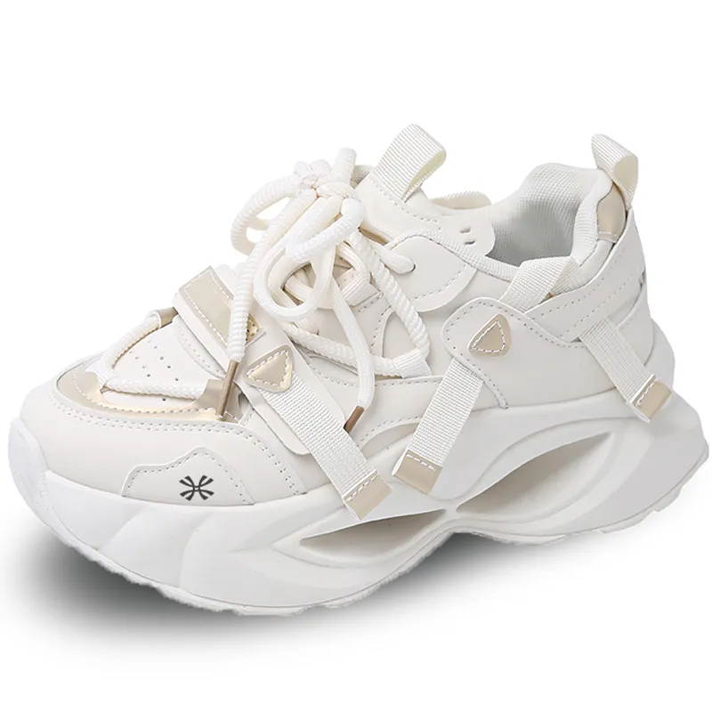 YUZHAOLIN Anti-Slip And Wear-Resistant Height Increasing Low-Top Chunky Sneakers Women's-18