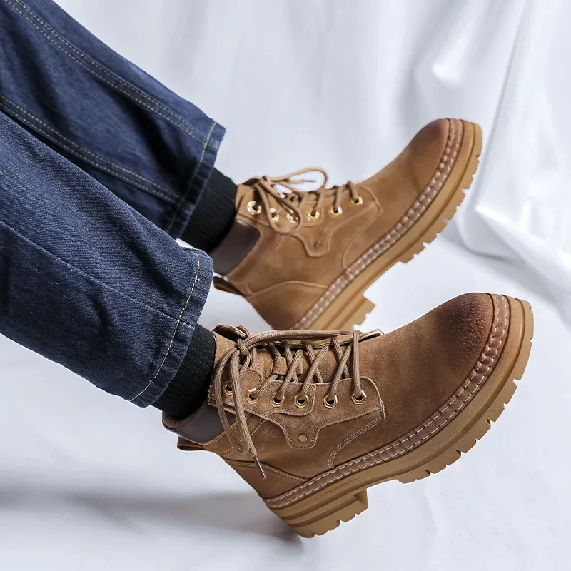 YUZHAOLIN Short Martin Boot Men's-2
