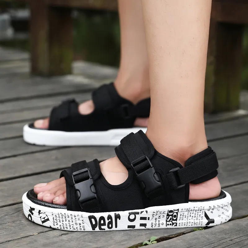 YUZHAOLIN Beach Sandals Unisex Black Gold/Black White/Camouflage-1