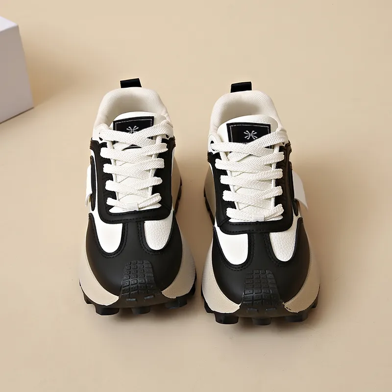 YUZHAOLIN Anti-Slip And Wear-Resistant Height Increasing Low-Top Chunky Sneakers Women's-8