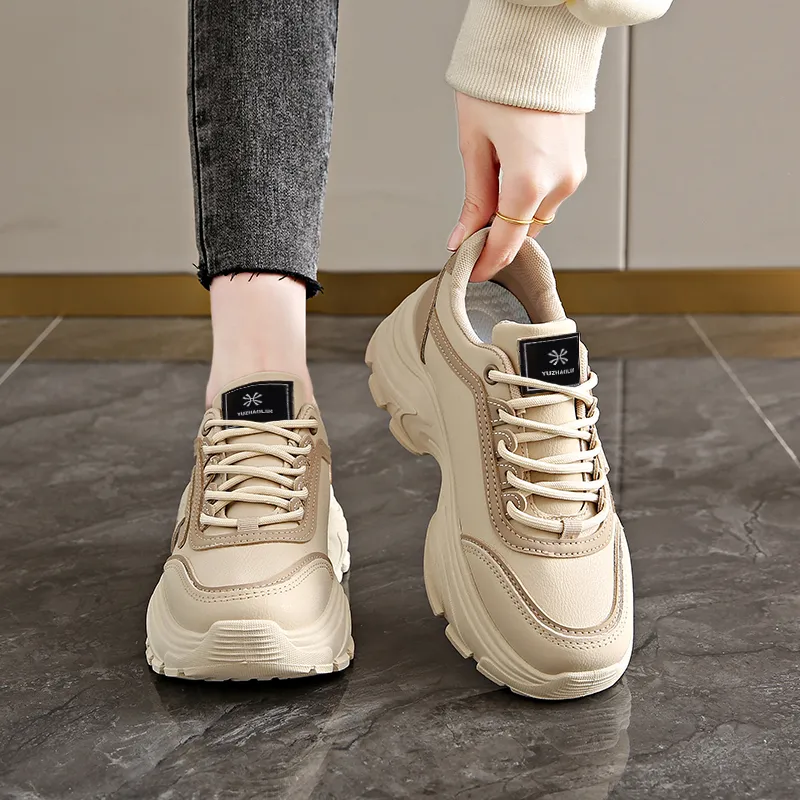 YUZHAOLIN Abrasion Resistant Slip Resistant Chunky Sneakers Women's-12
