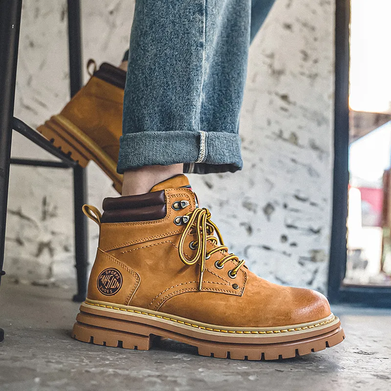YUZHAOLIN Short Martin Boot Men's-5