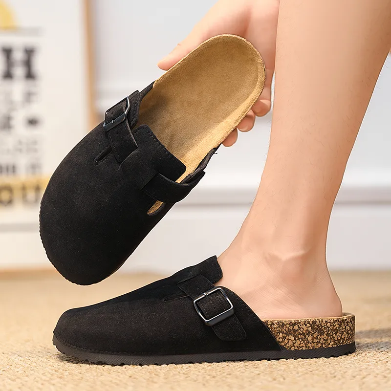 YUZHAOLIN EVA Rubber Sole Abrasion Resistant Slip Resistant Closed Toe Slippers Unisex-10