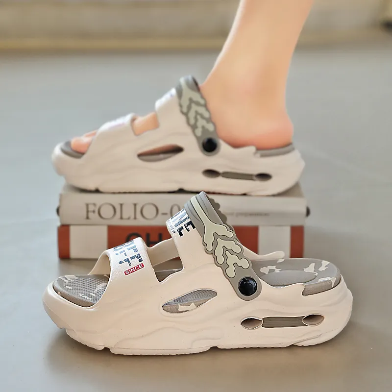 YUZHAOLIN Beach Sandals Unisex Gray Black/Black/Khaki/Black Blue/Fruit Green/White-7