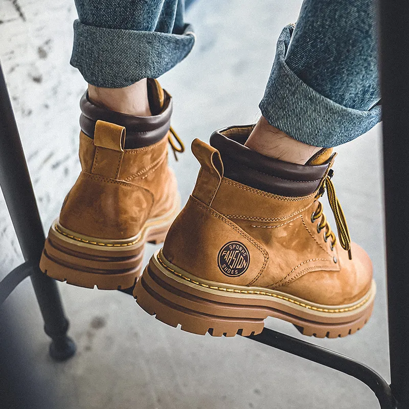 YUZHAOLIN Short Martin Boot Men's-7