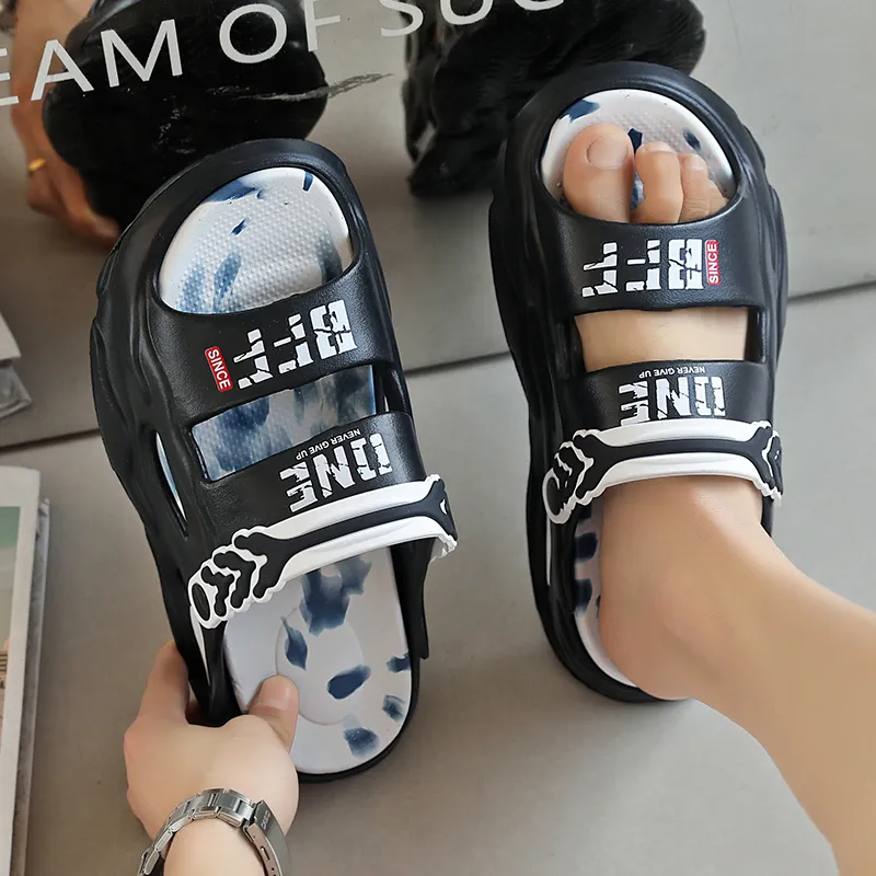 YUZHAOLIN Beach Sandals Unisex Gray Black/Black/Khaki/Black Blue/Fruit Green/White-29