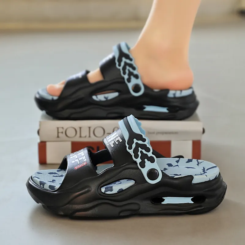 YUZHAOLIN Beach Sandals Unisex Gray Black/Black/Khaki/Black Blue/Fruit Green/White-22