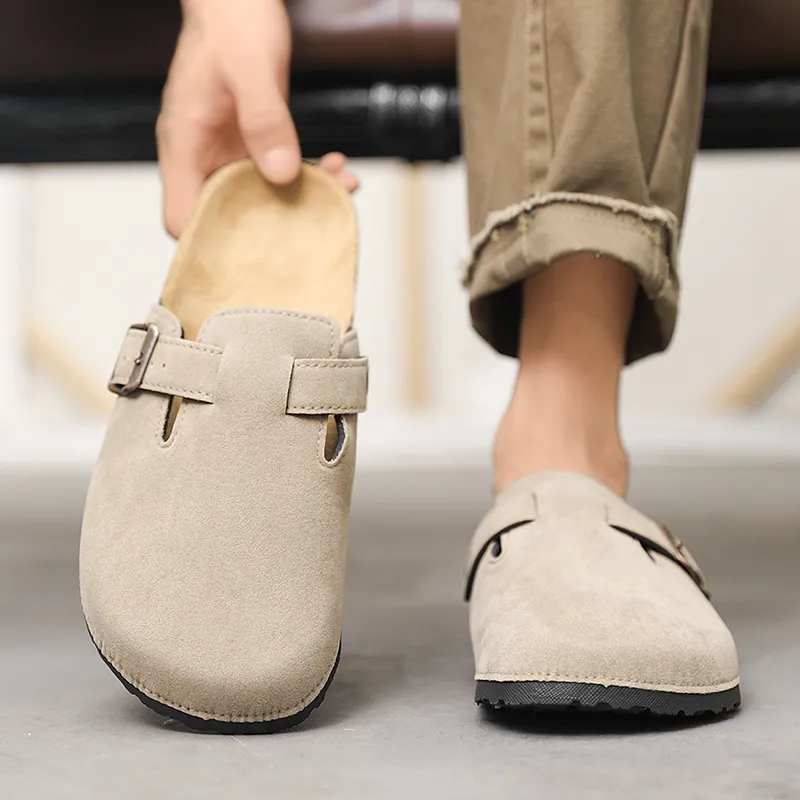 YUZHAOLIN EVA Rubber Sole Abrasion Resistant Slip Resistant Closed Toe Slippers Unisex-1