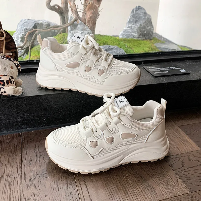 YUZHAOLIN Anti Slip Wear Resistant Low Top Chunky Sneakers Women's-5