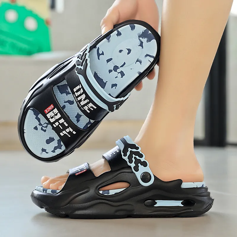 YUZHAOLIN Beach Sandals Unisex Gray Black/Black/Khaki/Black Blue/Fruit Green/White-23