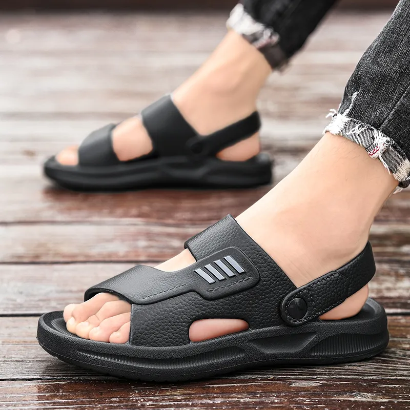 YUZHAOLIN Beach Sandals Men Black/Brown-7