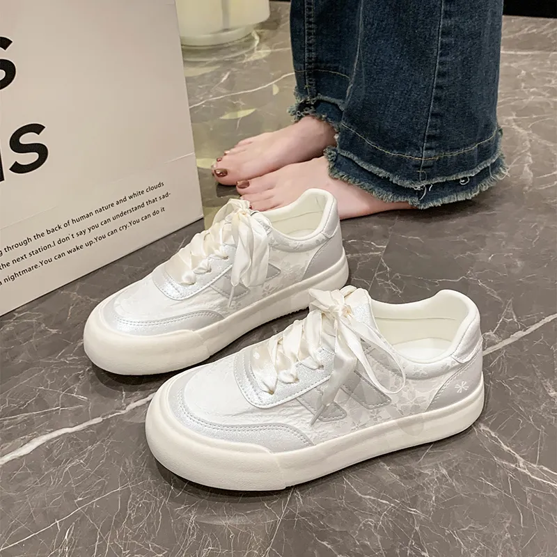 YUZHAOLIN Anti Slip And Wear Resistant Height Increasing Low Top Skateboard Shoes Women's-2