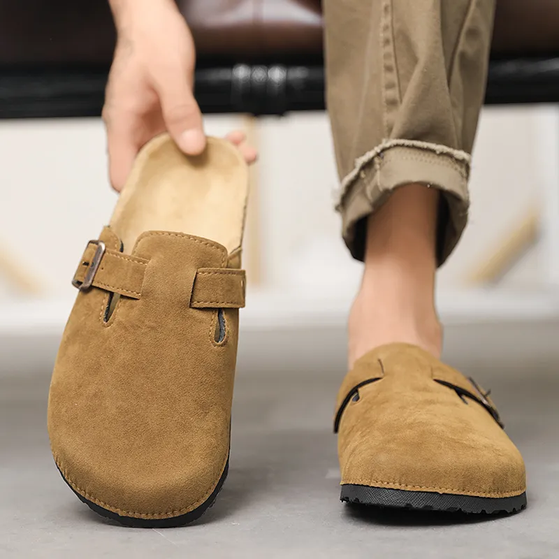 YUZHAOLIN EVA Rubber Sole Abrasion Resistant Slip Resistant Closed Toe Slippers Unisex-5