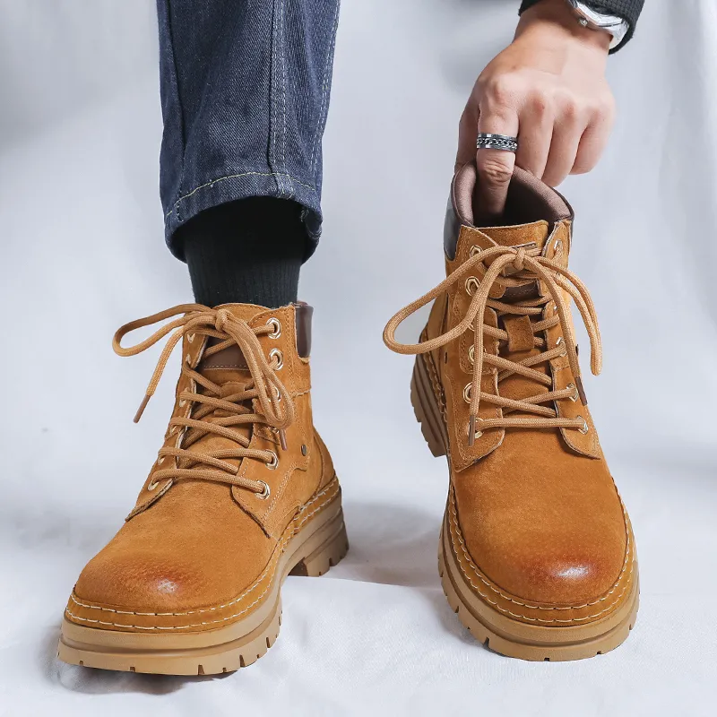 YUZHAOLIN Short Martin Boot Men's-8