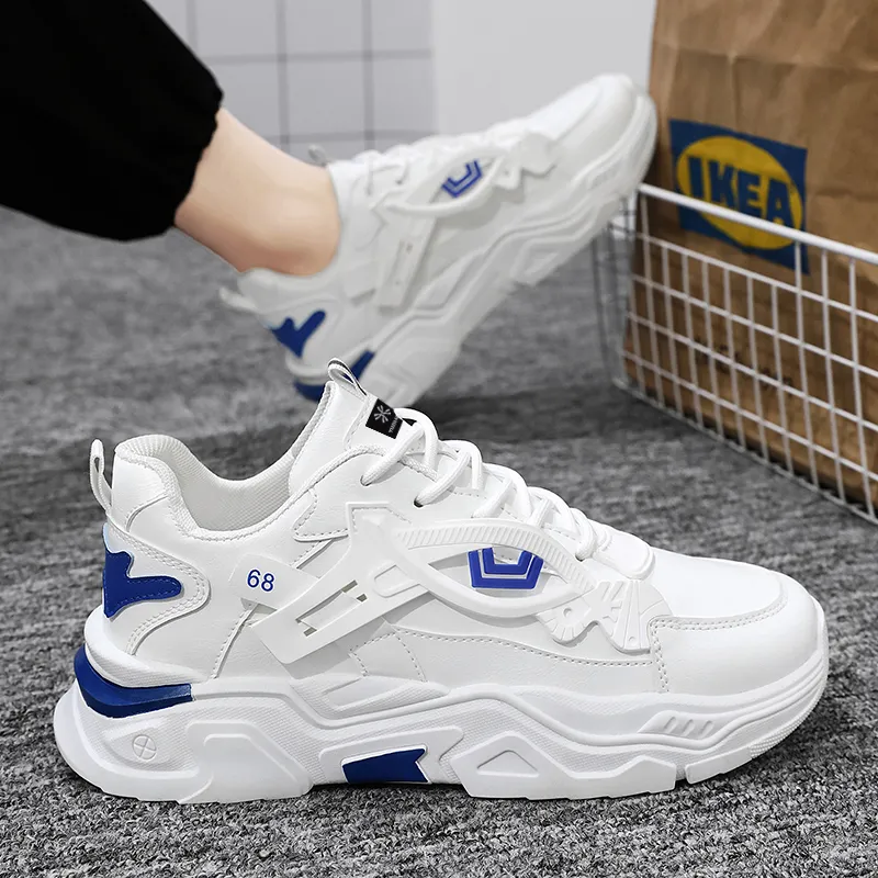YUZHAOLIN Anti-Slip Wear-Resistant Low-Top Chunky Sneakers Men's-8