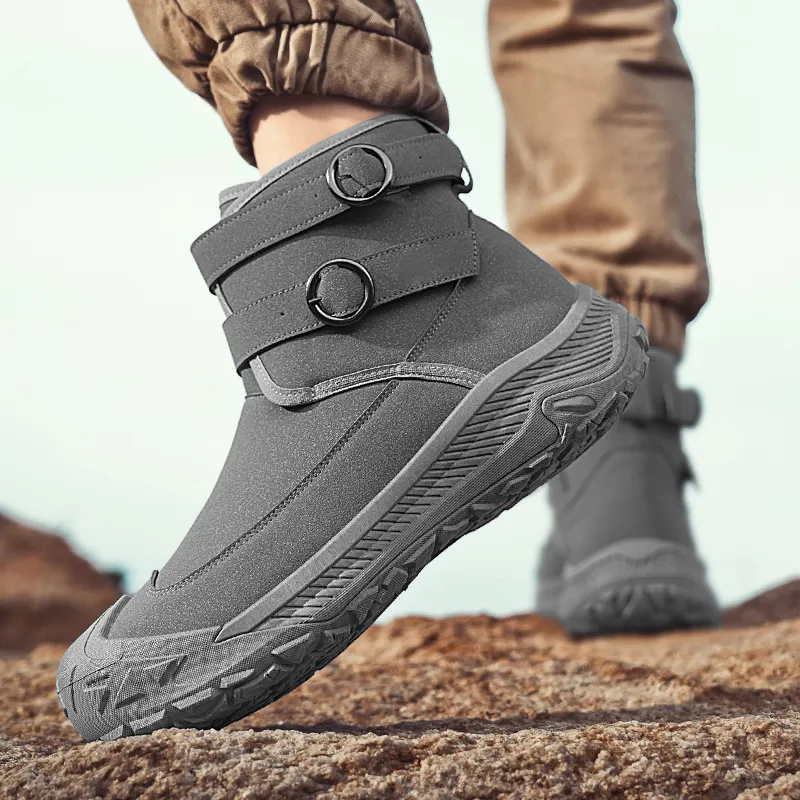 YUZHAOLIN Ankle Boots Men Khaki/Black/Gray-13
