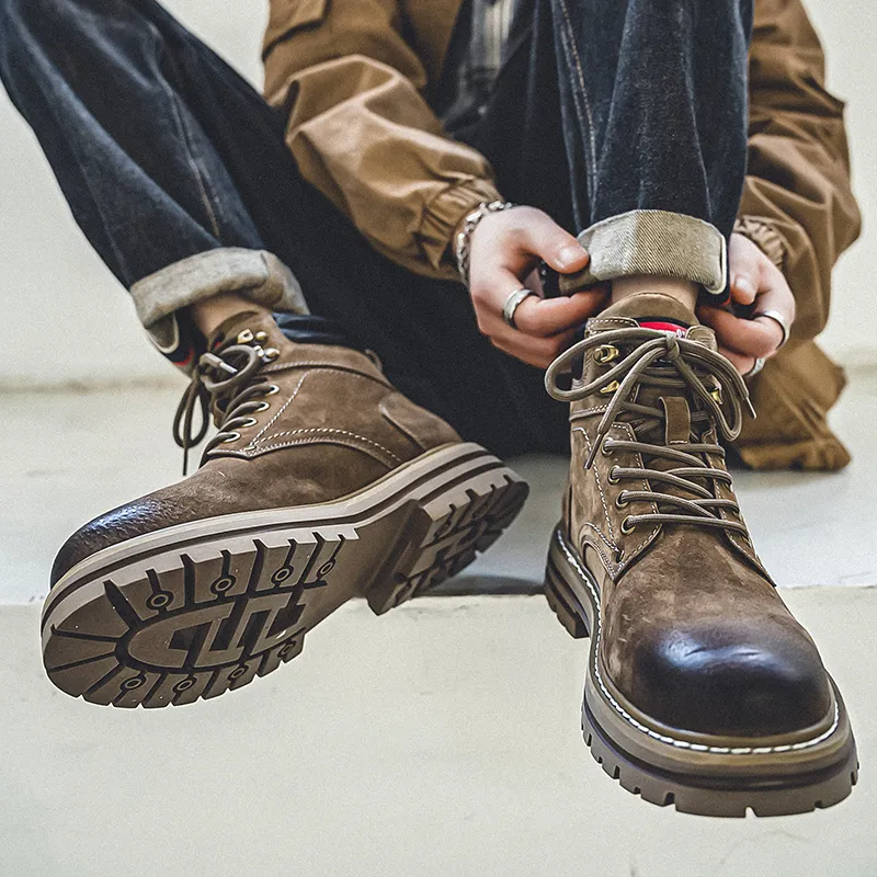 YUZHAOLIN Short Martin Boot Men's-2