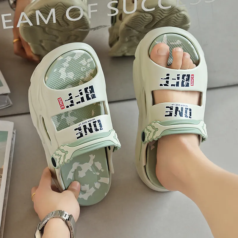 YUZHAOLIN Beach Sandals Unisex Gray Black/Black/Khaki/Black Blue/Fruit Green/White-14