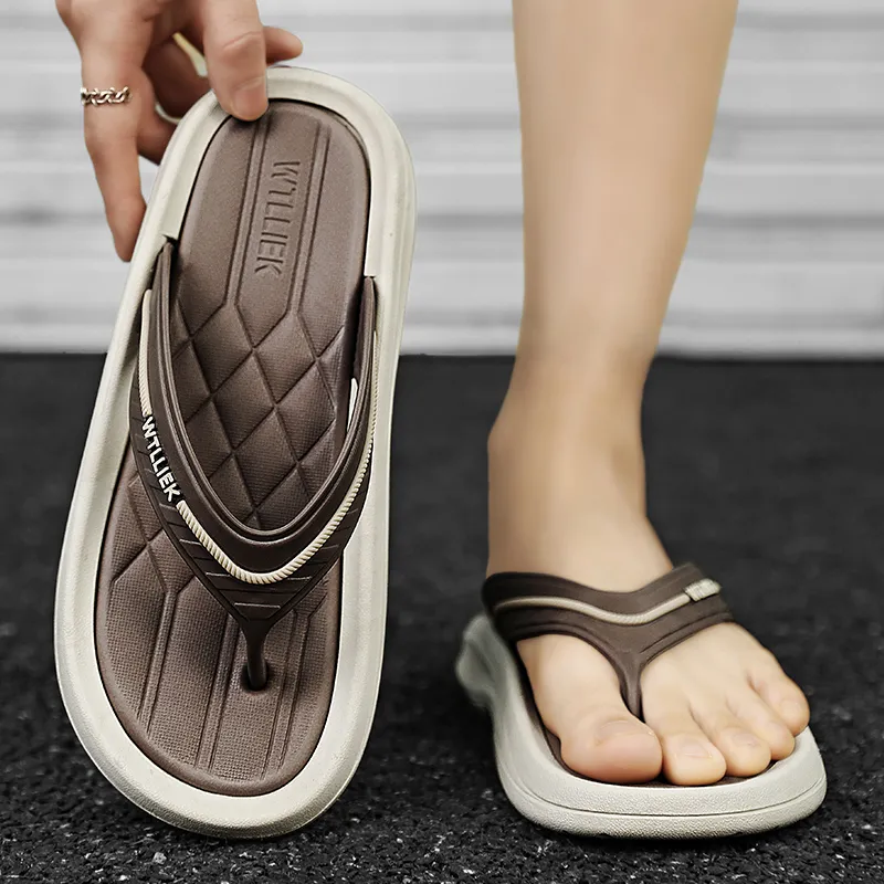YUZHAOLIN EVA Odor Resistant Abrasion Resistant Slip Resistant Flip Flops Men's-6