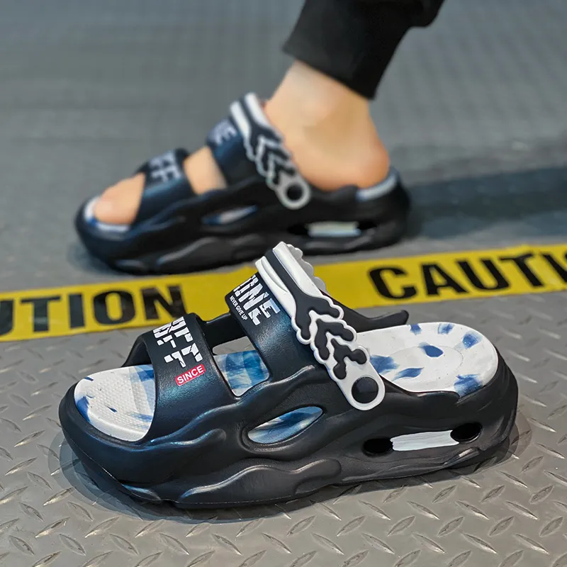 YUZHAOLIN Beach Sandals Unisex Gray Black/Black/Khaki/Black Blue/Fruit Green/White-26