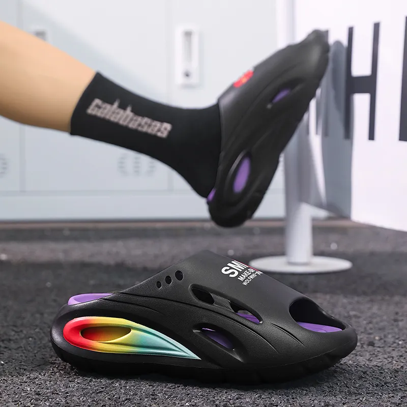 YUZHAOLIN EVA Abrasion Resistant Slip Resistant Closed Toe Slippers Men's-14