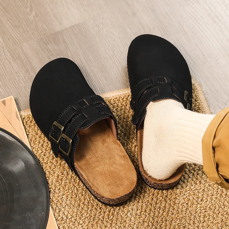YUZHAOLIN Rubber Sole Odor Resistant Abrasion Resistant Slip Resistant Closed Toe Slippers Unisex-12