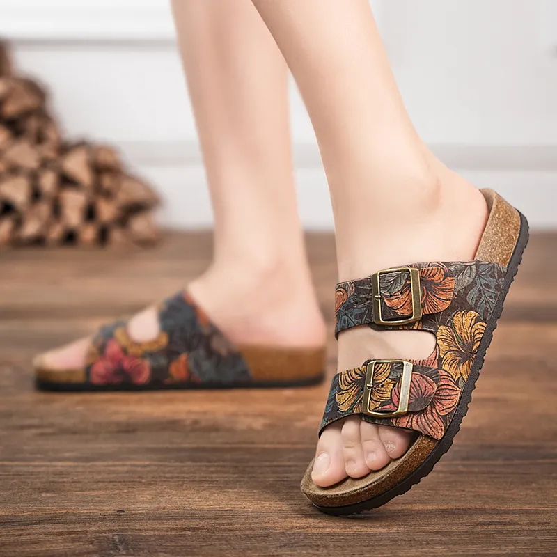 YUZHAOLIN Slip Resistant Abrasion Resistant Slide Slippers Women's Hawaii-2