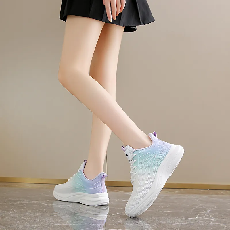 YUZHAOLIN Anti-Slip And Wear-Resistant Height Increasing Low-Top Casual Shoes Women's-15
