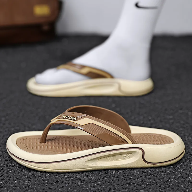 YUZHAOLIN Abrasion Resistant Slip Resistant Flip Flops Men's-5