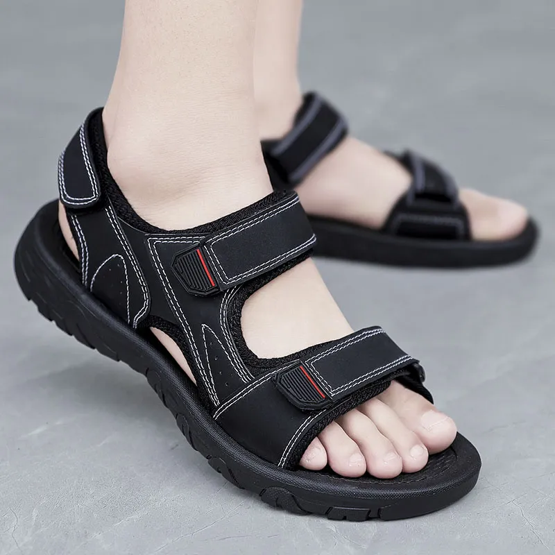 YUZHAOLIN Beach Sandals Men Black/Brown-2
