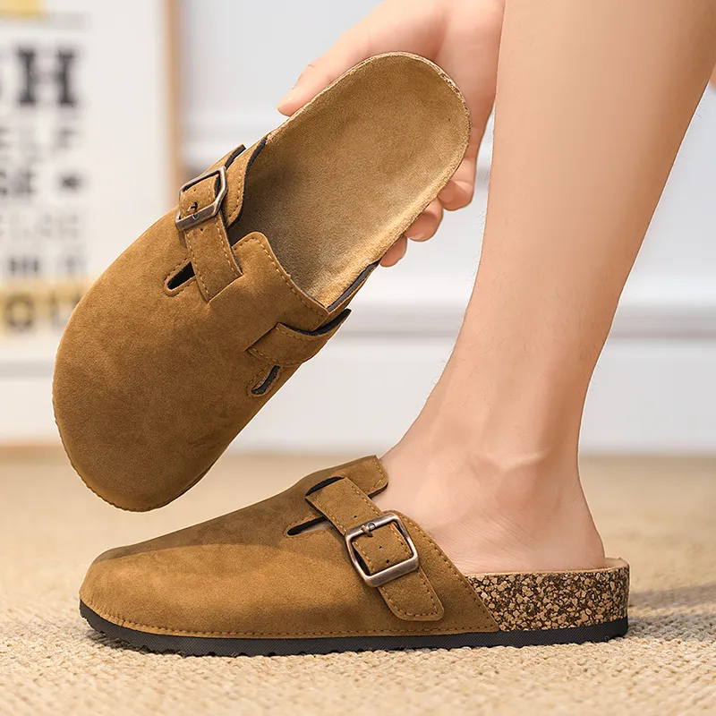 YUZHAOLIN EVA Rubber Sole Abrasion Resistant Slip Resistant Closed Toe Slippers Unisex-6