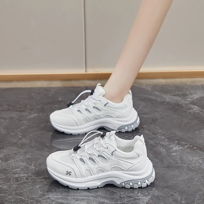 YUZHAOLIN Anti Slip Wear Resistant Low Top Chunky Sneakers Women's-8