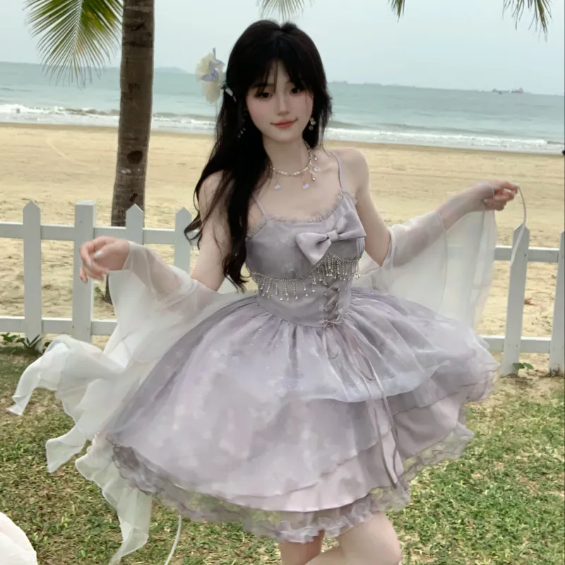 XIAOJUCHUANLI Slip Dress Women's-6