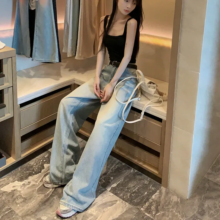 XIAOJUCHUANLI Jeans Women's Blue-4