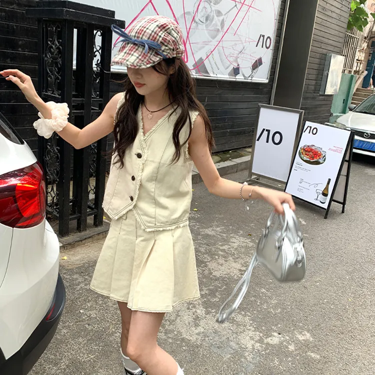 XIAOJUCHUANLI Skirt Set Women's-5