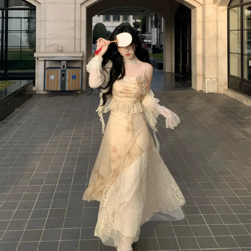 XIAOJUCHUANLI Skirt Set Women's-4