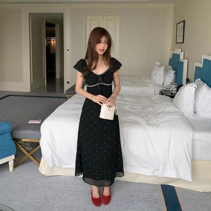 XIAOJUCHUANLI Short Sleeved Dress Women's-6