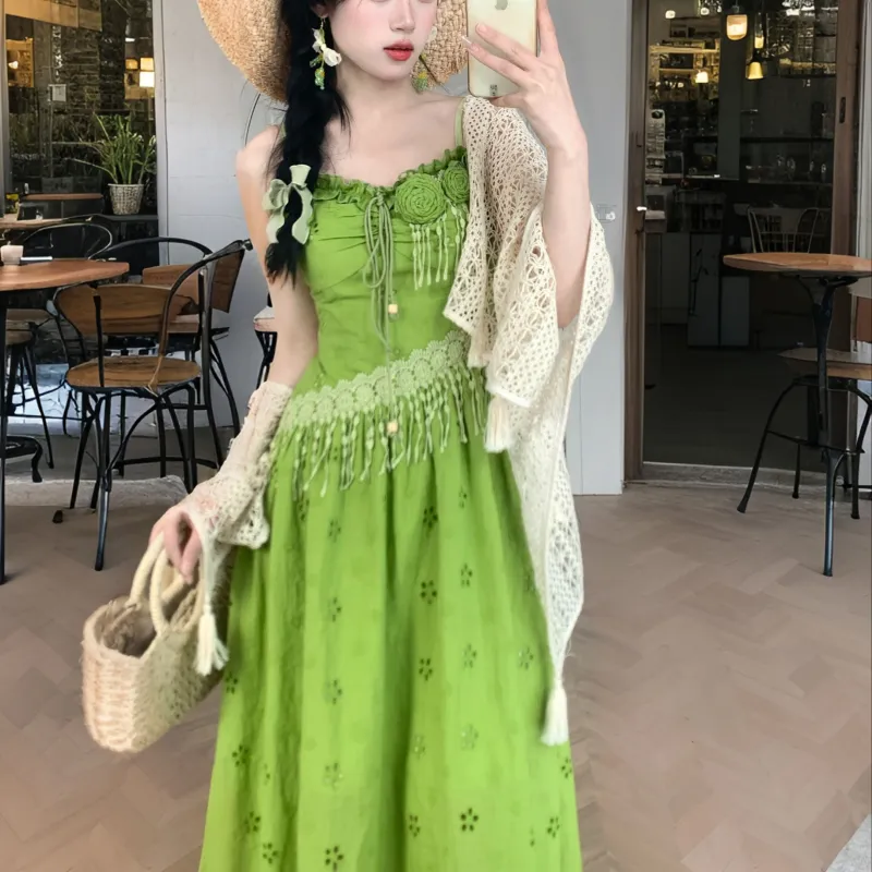 XIAOJUCHUANLI Slip Dress Women's-2
