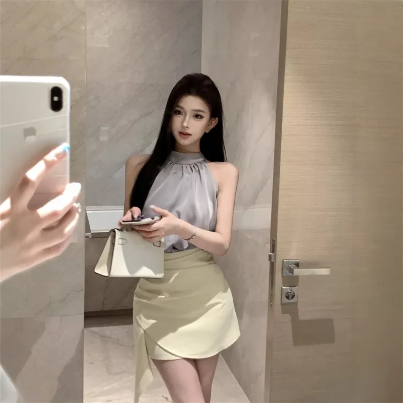 XIAOJUCHUANLI Skirt Set Women's-3