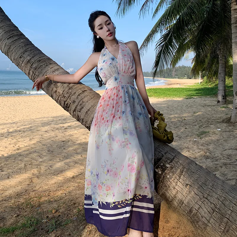 XIAOJUCHUANLI Slip Dress Women's Multicolor-1